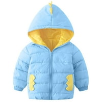 Dječačka odjeća Topli kaput Toddler dječaci Djevojke Zimski kaput crtani jaknu sa kapuljačom od gušće