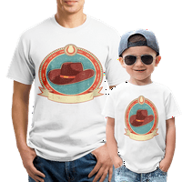 Kaubojski print Kids Odjeća Atraktivni dizajn Unizirane majice za dječake Tinejdžeri