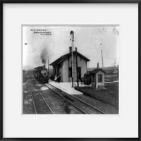 Foto: M.c. Depot, Frankfort, Will & Cook županije, Illinois, IL, Vlak na stanici, RR