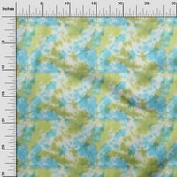 Onuone Rayon Light Zelena tkanina Azijska kravata i boja Šivaći materijal Ispis tkanina sa dvorištem