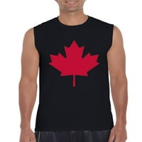 Normalno je dosadno - muške grafičke majice bez rukava, do muškaraca veličine 3xl - Kanada list
