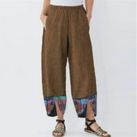 Tking Fashion ženske hlače zaljubljene zaljubljene casual pantalone nacrtavanje elastičnih hlača za