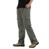 Muški jogger duksetni modni casual labavi pamučni pamuk plus veličine džep čipke hlače Velvet novac
