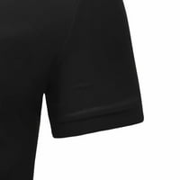 Muški grafički tiskani kratki rukav patentni zatvarač reverski elegantni sportski odijelo