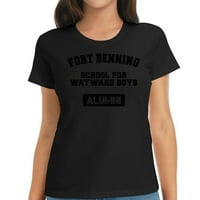 Fort Benning School za majicu Alumnije maslina
