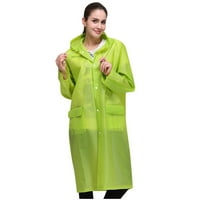 Sehao Unise modni gumb za ponovno za višekratnu upotrebu kišni jakne kaput kapuljač s džepovima za odrasle