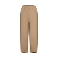 Ženske stražnje pantalone Ležerne prilike elastične hlače Katurne pamučne hlače Visoko struk pamučne