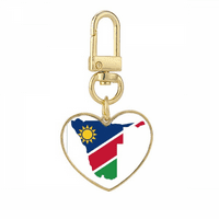 Republika Nabia Afrika Karta Zlatno srce za ključeve za ključeve za srce