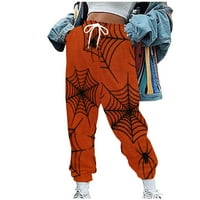 Duks za žene Hippie punk pantalone za pantalone za gledanje ulice natkriveni zvezda Jogger Dukseri elastične
