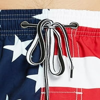 Glookwis prevelizirani muški kratke hlače Ljetna plaža Nose sportske kratke hlače za zastavu Oblog zastava