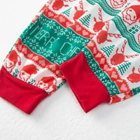 Juebong Clearence Prodaja roditelj-dijete topli božićni set tiskani kućni nošenje pidžama dvodijelni