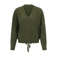 Dukseri pulover za žene Ženske lagane pulover Duksere Ljeto Udobno zeleno m