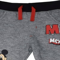 Disney Mickey Mise Dojenčini dječaci Hlače Black Sivi mjeseci