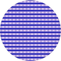 Ahgly Company u zatvorenom okruglom uzorkovima mauve Purple Toaled Prostirke, 6 'Round