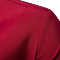 Muške pamučne košulje kardigan dugih rukava za odmor Solid moda Comfy poklopci navratnik niz gumb Ležerno