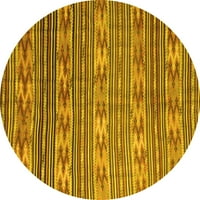 Ahgly Company Machine Persible Okrugli okrugli jugozapadni žuti prostirke u okruženju, 5 'Round