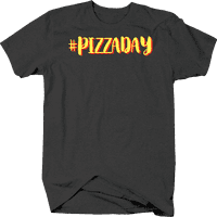 #Pizzaday pica i ljubavnik hrane hashtag majica za muškarce Mali tamno siva