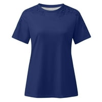 Žene ljetne materinske odjeće čipka Ležerne prilike za žene Loot Fit Crew Crt Plus Veličina majica za