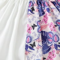 Pimfylm haljine za djevojčice za djevojke Djevojke Djevojke 'Porodične haljine Pročišćeni pamučni bijeli