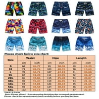 Muške ljetne kratke hlače cvjetne print dno nacrtane kratke hlače na plaži Hawaiian Beachweward Workout