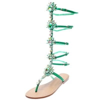 DMQupv sandale žene veličine dna pin nožni prsti kopče Roman sandale Ženske haljine Sandale Veličina