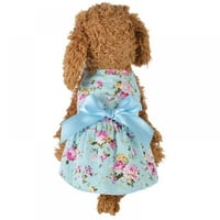 Dog Princess suknja PET haljina Puppy bez rukava bez rukava cvjetna haljina kućna ljubimac mačka pasa