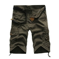 Clearsance YoHome Muški kratke hlače Ljetni teretni kratke hlače Multi-džep Solid Boja Ležerne prilike