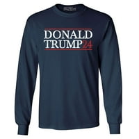 Shop4ever Herin Donald Trump Predsjednički izbori dugih rukava xx-velika mornarica