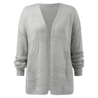 Lowrofile Cardigan džemperi za žene Ležerne prilike s dugim rukavima otvorena prednja modna labava elegantna