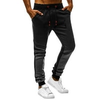 Track hlače kratke muške hlače muške fitness trčanje pantalone za crtanje labavog struka džep labava