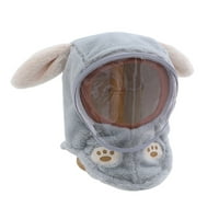 Ehfomius djeca zimska topala kapu prozirna maska ​​za bebe šal ušiju kapuljača kapuljača