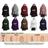 Prednji muslimanski povremeni islam molitva rube hijabs ruched vrhovi maramica sa loungewear pulover