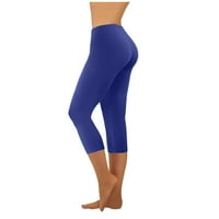 Ženske plus veličina joge hlače čvrsto raspona šljokice visoke struke Široke noge joga hlače capris