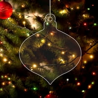 Veki akrilni zabava transparentan prozirni božićni ukrasi ukrasa za božićne zalihe drvene akrilni akrilni
