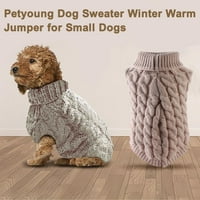 Pas turtleneck džemper jesen zimski pleteni kućni ljubimac štenad debela jakna za toplu vest