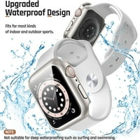 Vodootporna futrola Kompatibilna sa Apple Watch serijom i serijama sa kaljenim zaštitnim zaslonom stakla,