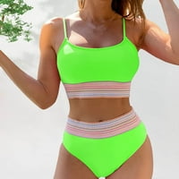 Ženski kupaći kostimi Tummy Control Girls kupaći kostimi Mi & Match odvaja Halter Beach Green M
