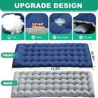 Docred 4-preklopni kreveti za spavanje za odrasle, sklopivi kampiranje krevetića sa obojenim madracem