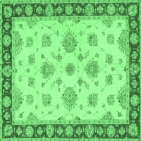Ahgly Company Zatvoreni pravokutnik Oriental Emerald Green Tradicionalni prostirci, 7 '9 '
