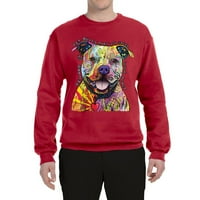 Divlji Bobby Pazite na Pit Bulls zaljubljenik za pse unise grafički grafički džemper, crveni, mali