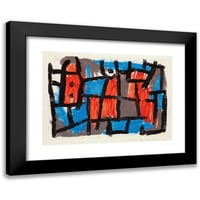 Paul Klee crna moderna modernog uokvirenog muzeja ispisa pod nazivom - sat prije jedne noći