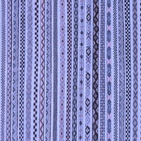 Ahgly Company Machine Persibles Indoor Rectangle Sažetak Plava modernih prostirki, 2 '3'