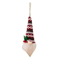 Tiitstoy viseći gnome božićne ukrase sa LED svjetlom, lijepim likovnim lutkama plišanim gnomima santa