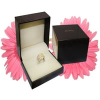 Dijamantni zaručni prsten za žene ovalni pasijans Gia certificirani 4-prong 0. Carat 18k bijelo zlato