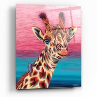 Epic Art 'Sky High Giraffe I' Carolee Vitatatti akrilna stakla Zidna stakla, 12 x12