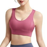 Dame puni pokriveni Bras Solid Color Sport Donje rublje Otporni na udarci Push up Fitness Yoga Vest