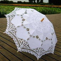 Vanjska čipka kišobrana Vintage mladenka Kišobran ručno rađeni suncobran suncobran za dekocije za vjenčanje