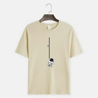 Aktivne košulje muško casual okrugli vrat 3D ispisane bluze s kratkim rukavima majica majica