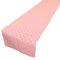 Pamuk za štampanje trpečarka polka tačake male točkice bijele na ružičastoj boji