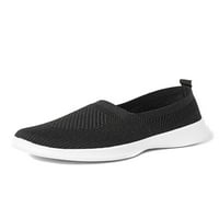 Lacyhop hodanje cipele za žene široke širine tenisice Comfort treneri cipele crna veličina 8
